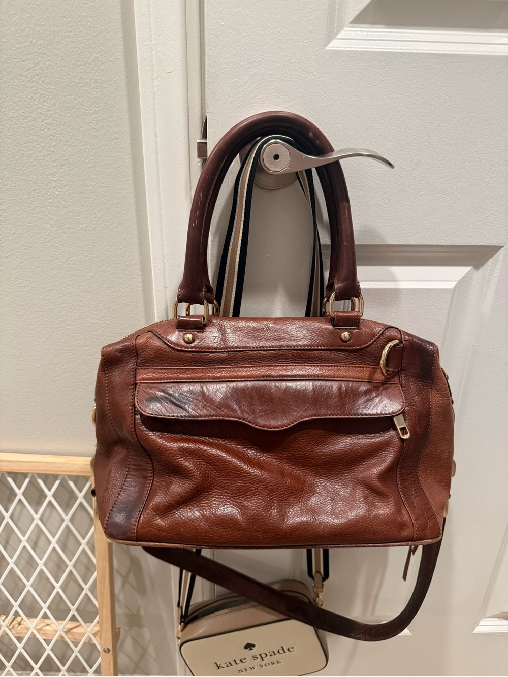 Rebecca Minkoff Brown Leather Satchel Handbag